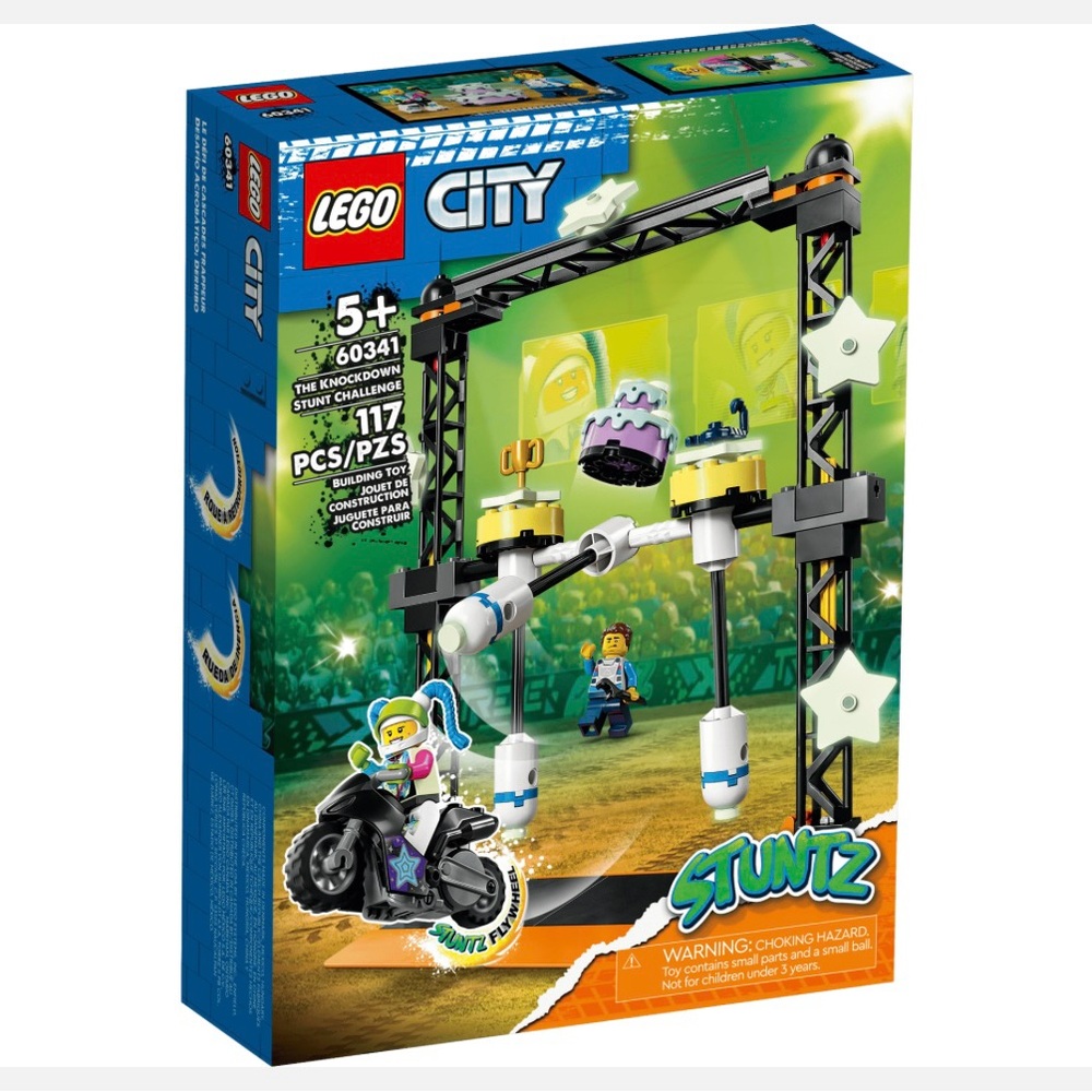 New LEGO City Stuntz 60341 The Knockdown Stunt Challenge Factory Sealed Retired